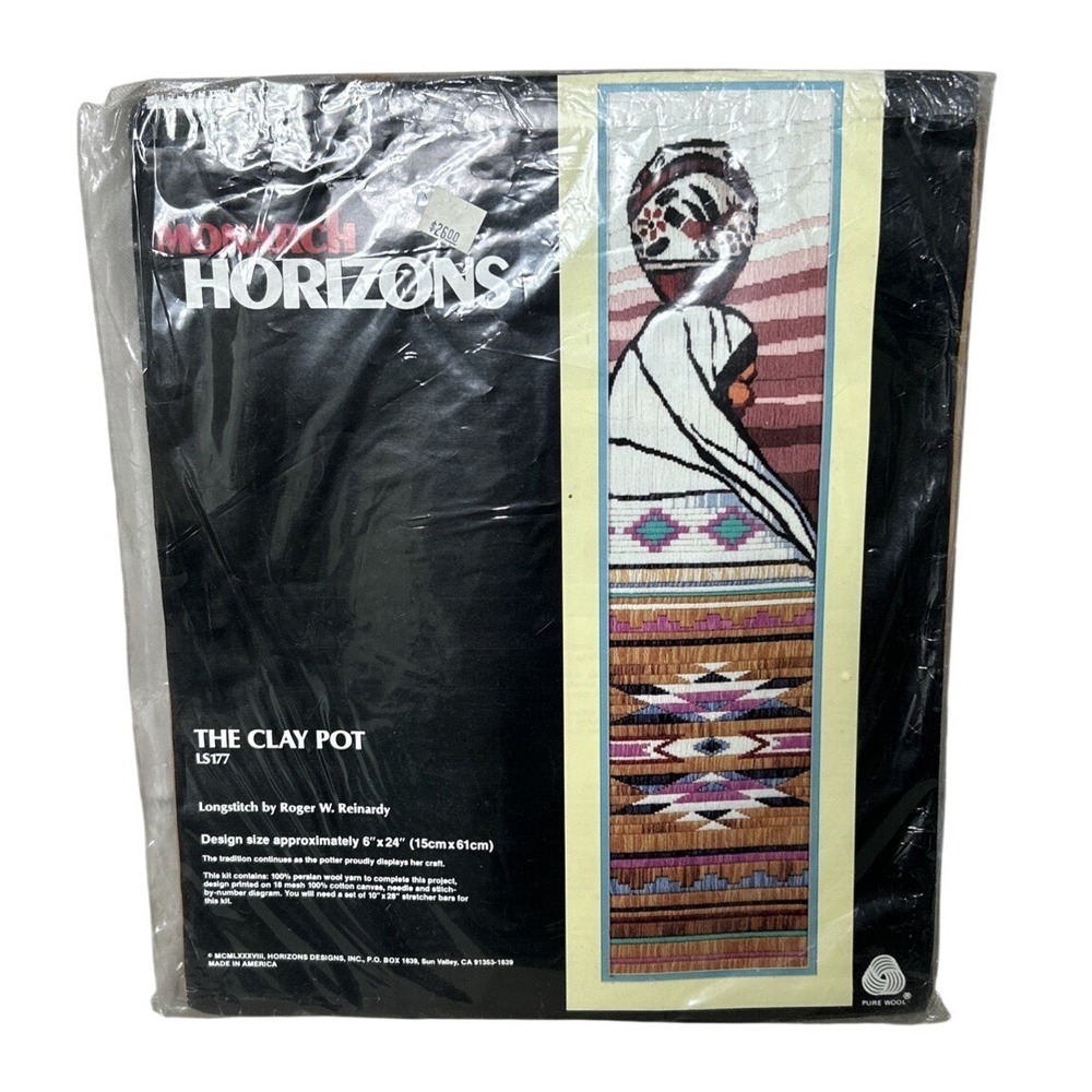 Monarch Horizons The Clay Pot Longstitch Kit LS177 Roger Reinardy Vintage‎ 1988